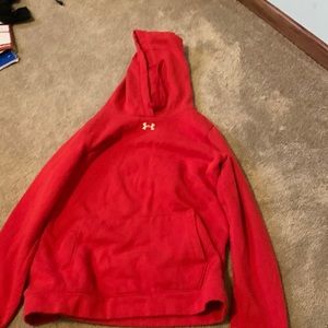 red under armour hoodie!!!